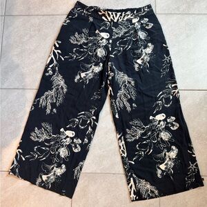 A New Day Black and Gray Sea Life Print Pants